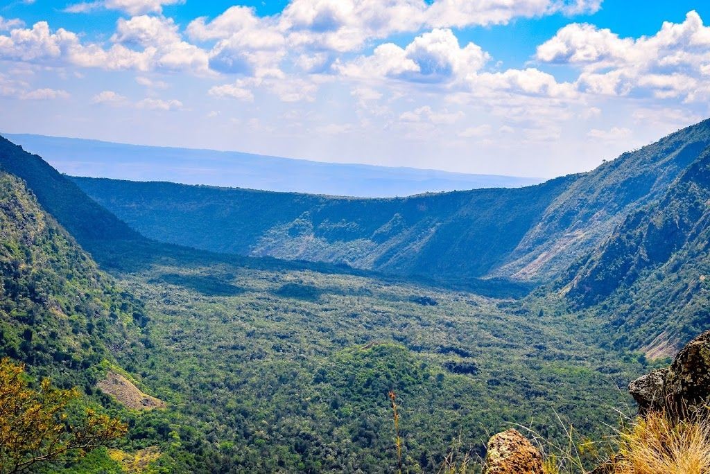 Mt Suswa campsite view 